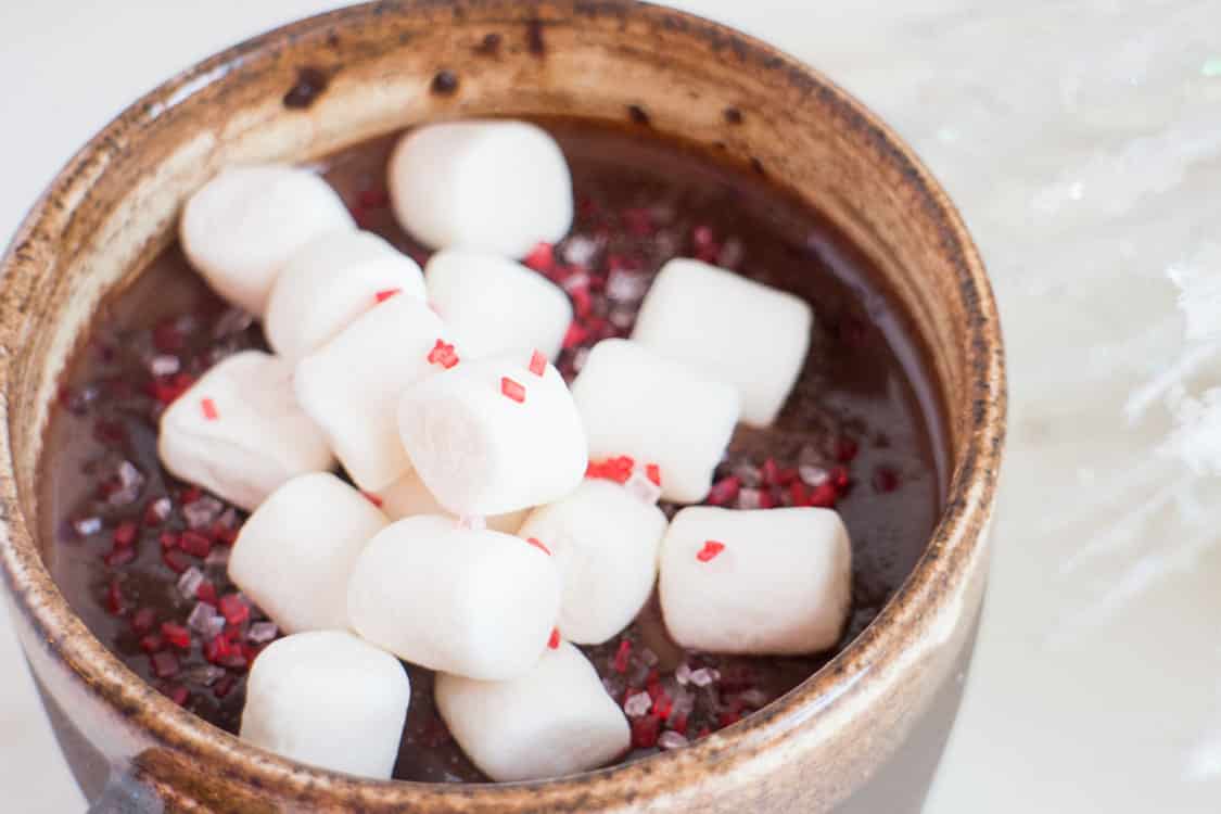 Easy Homemade Double Chocolate Sea Salt Hot Cocoa for Winter